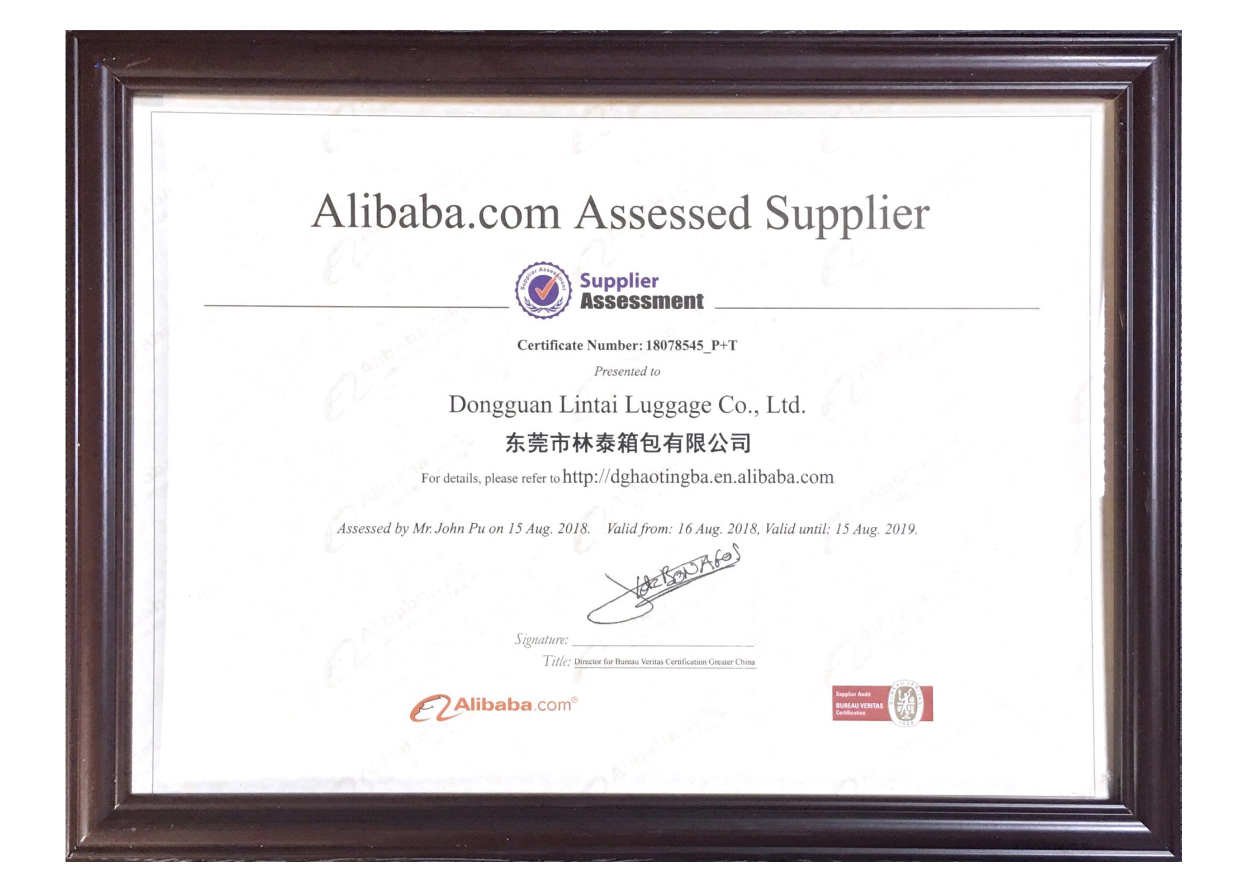 阿里BV證書--英文版